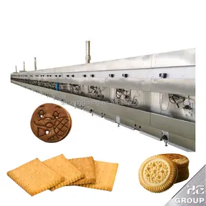 Automatische Keks verarbeitung Montagelinie/Industrielle Soft Hard Soda Wafer Keks kekse Herstellung Maschine Minimaler Produkt abfall