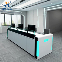 Console de contrôle en métal durable avec plateau compact en stratifié pour salle de commande et de contrôle