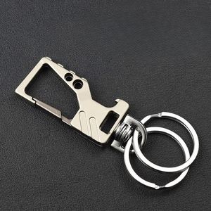 Unisex Multifunctional Brass Carabiner Keychain New Zealand Sourcing <b>Metal</b> Pendant Bottle Opener Waist Hanging Couples - Product Image 1