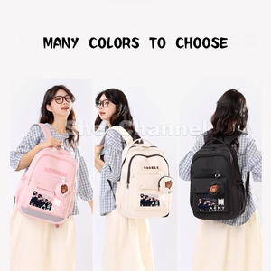 <span class=keywords><strong>BTS</strong></span> กระเป๋าเป้ลำลองสไตล์เกาหลี<span class=keywords><strong>ส</strong></span>ำหรับเด็กผู้หญิงกระเป๋านักเรียนผู้หญิงกันน้ำน้ำหนักเบา - Product Image 6