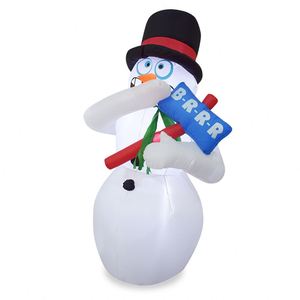 Décorations de Noël gonflables personnalisées en polyester de 7 pieds, auto-gonflables en quelques minutes, bonhommes de neige gonflables durables pour l'extérieur – Direct Usine - Product Image 2