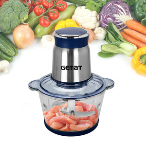 Picadora de Carne Eléctrica Gemat de 1L, Procesador de Alimentos de Acero Inoxidable, Picadora de Carne Multifuncional, Picadora de Vegetales - Product Image 1