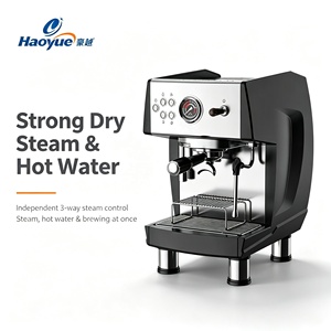 เครื่องชงกาแฟเอสเพรสโซแบบกึ่งอัตโนมัติเชิงพาณิชย์ สแตนเลสสตีล ควบคุมอุณหภูมิด้วยระบบ PID พร้อมฟังก์ชั่น Pre Infusion ไอน้ำแรง OEM จากโรงงาน - Product Image 1