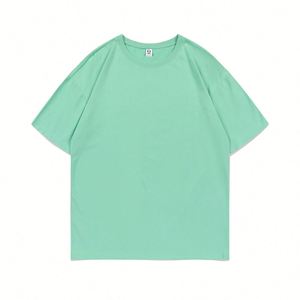 ออกแบบเสื้อยืดผู้ชายตามสั่ง คุณภาพสูง ผ้าฝ้ายเนื้อหนา ทรงโอเวอร์ไซส์ เสื้อยืดเปล่า วิธีการพิมพ์ซิลค์สกรีน - Product Image 1