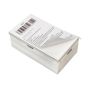Papier thermique Yuyao 100x150mm 500 feuilles autocollantes pour l'impression d'étiquettes logistiques pour les bons de livraison express internationaux - Product Image 1