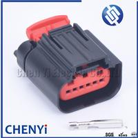 Sensor de posición del Pedal del acelerador de 6 pines, conector del automóvil del Pedal del acelerador para GM 1438153-5 ranura izquierda derecha