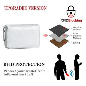 Porte-cartes RFID AndoBag, porte-cartes en cuir véritable avec plusieurs emplacements pour cartes, petit portefeuille portable pour un usage quotidien 1906 - Product Image 2