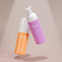 Bouteille à bulles moussantes en plastique personnalisée de 50 ml, bouteille de nettoyant pour le visage de 40 ml, 60 ml, emballage pour soins de la peau de 100 ml, bouteille à pompe à mousse de 80 ml