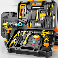 Kit de Herramientas Manuales Básicas para el Hogar, Caja de Herramientas Personalizable OEM para Reparaciones y Mantenimiento del Hogar