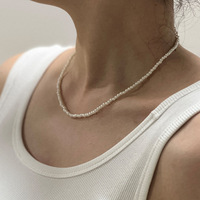 Collier ras du cou tendance pour femme, imitation perles de verre 6-10 mm, multi-tailles, bijoux de mode, idéal pour un cadeau d'anniversaire