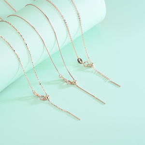 سلسلة فضية إيطالية 925 قابلة للتعديل بخرز منزلق ذات جودة عالية في مجوهرات الفضة - Product Image 2