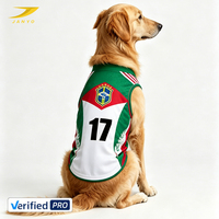 Fabricants de vêtements pour animaux de compagnie de l'équipe nationale, maillots de football personnalisés avec logo, vêtements respirants pour chiens, vente en gros, approvisionnement en vrac