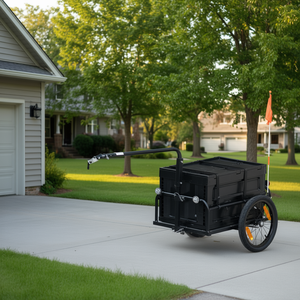 Remolque de Carga para Bicicleta D0100XF35T6, Caja Extraíble, Marco Plegable, Base de Acero, Capacidad de Carga de 100-1000 Kg - Product Image 2