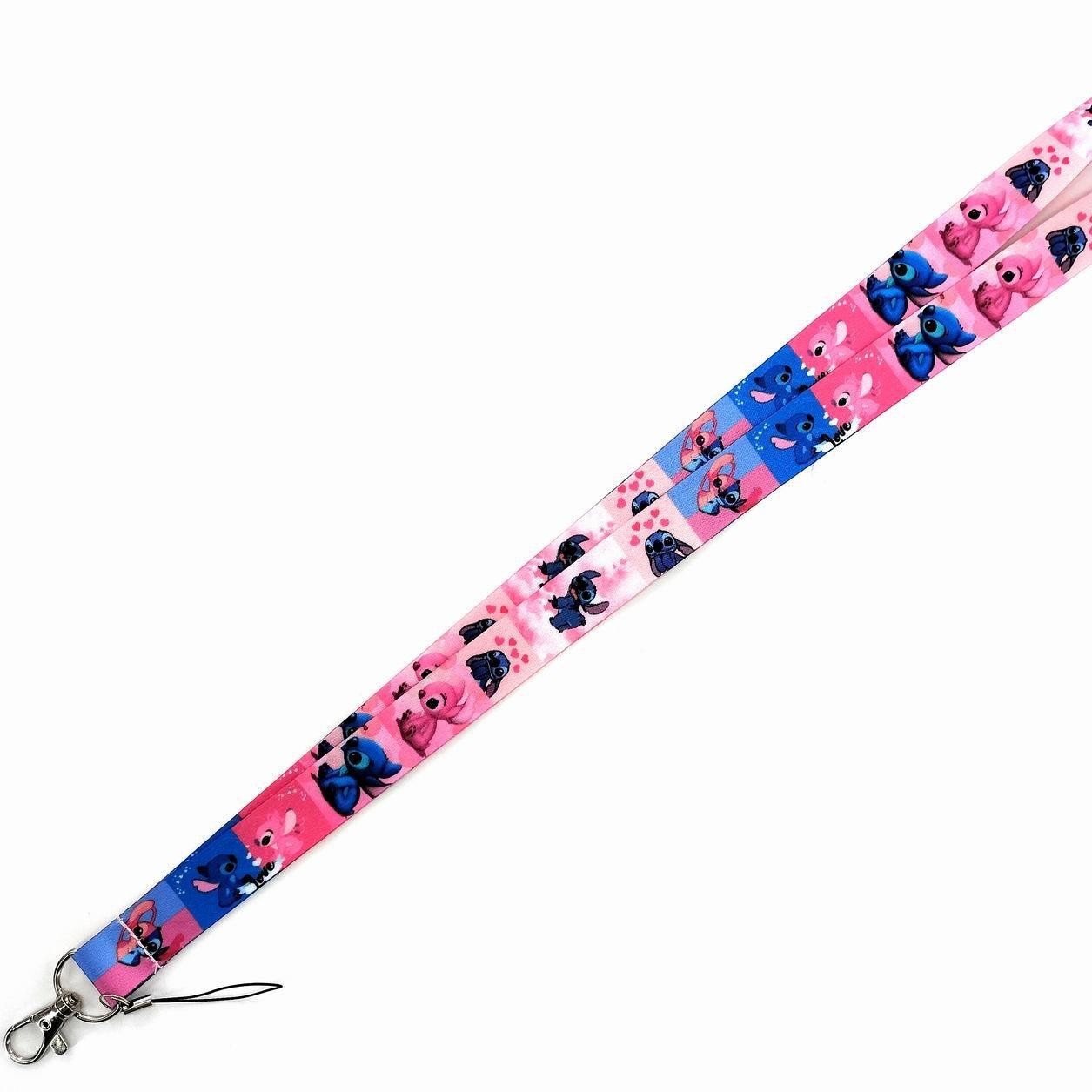 New Design Cute Cartoon Stitch Lanyards Wholesale Custom Neck Strap Anti-Lost Card Holder Phone Case Lanyards Satin Accessories Image 3