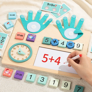 <span class=keywords><strong>Orologio</strong></span> Montessori in Legno e Tavola per Contare - Giocattolo Educativo Certificato CPC per l'Apprendimento della Matematica, Riconoscimento dei Numeri e Imparare l'Ora, Età 3-6 - Product Image 6