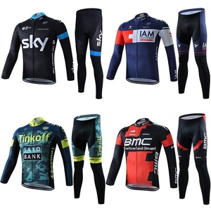 Jersey <span class=keywords><strong>de</strong></span> Ciclismo <span class=keywords><strong>de</strong></span> Manga Larga <span class=keywords><strong>de</strong></span> Nailon y Cachemira para Primavera, Otoño y Verano, <span class=keywords><strong>de</strong></span> Secado Rápido y Transpirable, para Ciclismo <span class=keywords><strong>de</strong></span> Carretera - Product Image 1