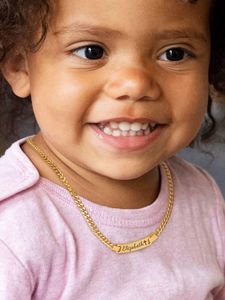 YBcustom nome personalizzato bambini collana in acciaio inox inciso al Laser regalo di compleanno ornamenti di natale - Product Image 3