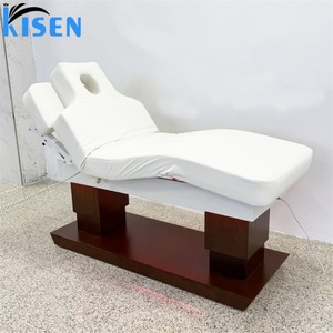 KISEN Mobilier de Salon de Luxe, Lit de Massage Facial Électrique à 4 Moteurs, Chaise Cosmétique, Lit de Beauté pour Spa, Hôtel, Fitness, Gym - Product Image 6