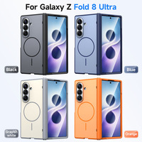 Nouvelle coque de téléphone magnétique pliable tendance 2026 anti-rayures anti-traces de doigts avec protection de charnière pour Samsung Galaxy Z Fold 8 Ultra
