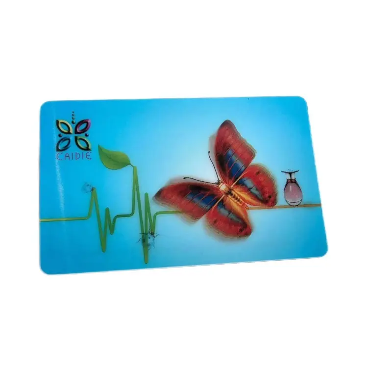 Stampa a colori alta standard pvc lenticolare 3D Anime Motion Card card Card card con chip NFC