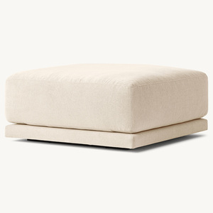 Rhoohill personalizzato di lusso stile moderno soggiorno bianco lino RH divano modulare L-sezionale divano Ottoman mobili soggiorno - Product Image 6