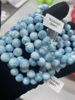 Bracelet en larimar naturel en gros, prix élevé, bracelet en cristal, tailles mélangées, perles de bracelet, perles de pierres précieuses pour bijoux