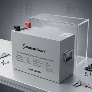 12,8V 300Ah Stapelbare LiFePO4 Hybride Grid Batterij Diepcyclus Lithium Batterij voor Thuisgebruik Zonne-energie Off-Grid Energieopslagsysteem - Product Image 3