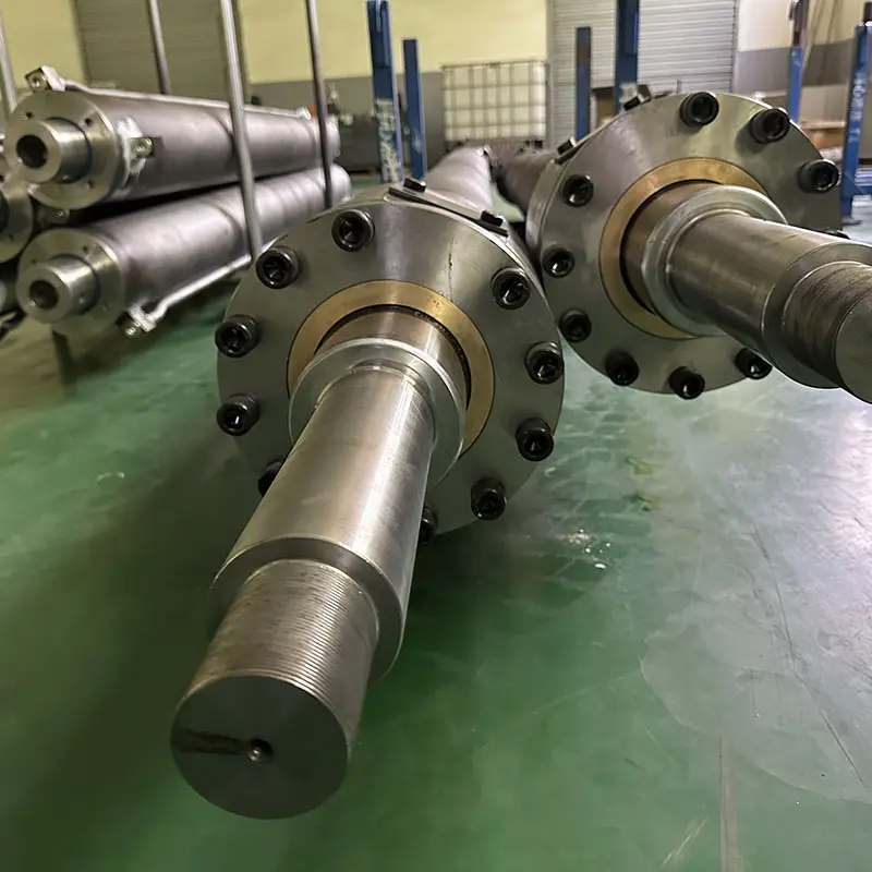 Cylindre de presse hydraulique robuste à double effet télescopique personnalisé EN8D S45C