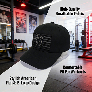 Casquettes de baseball en coton noires de qualité supérieure à 6 panneaux, personnalisables avec votre logo brodé, vente en gros - Product Image 2
