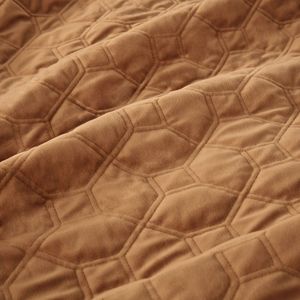 DB Modern Geometric Velvet Quilt <b>Set</b> 3-Piece for Home Hotel Wedding Hospital <b>Waterproof</b> Cotton Polyester Stylish Stitching - Product Image 4