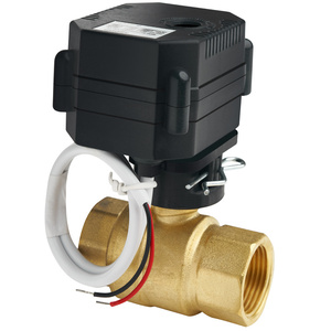 Válvula de bola de latón de 2 vías Flomarvel Fh-mo/fh-s 2.5nm para control de agua, 12V 24V, OP02F, tres cables, dos con retroalimentación de señal, OEM ODM, bajo costo - Product Image 1