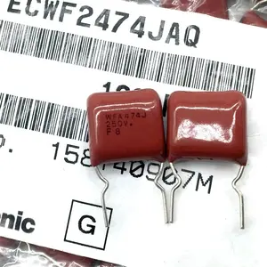 ECWF2474JAQ condensadores de película WFA474J 250V 0,47 uF 250VDC 47 nF 5% MPP 10mm