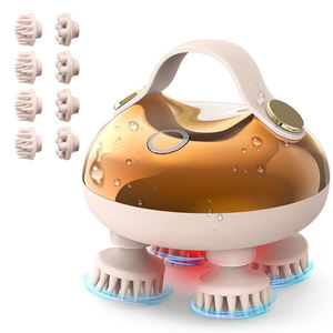 Masajeador de Cuero Cabelludo Manual Multifunción con Cabezales Intercambiables para Satisfacer Diferentes Necesidades de Relajación del Cabello y la Piel en Casa - Product Image 6