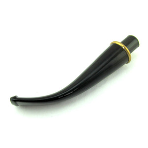 Muxiang Wooden Cigarette Pipe Mouthpiece Bent Type With Metal Ring Reusable Smoking Pipe Accessories - Product Image 4