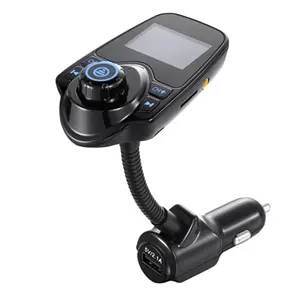 T10汽车BT免提MP3音乐播放器调频发射机双USB充电器汽车调频发射机