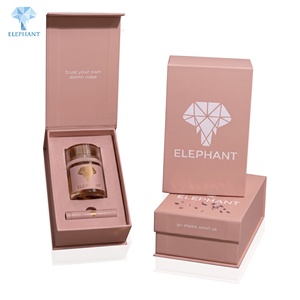 Caja de Regalo Rígida de Lujo Personalizada, Laminación Mate, Caja de Perfume Rosa, Embalaje de Cosméticos y Aceites Esenciales, Reciclable y Ecológico - Product Image 1