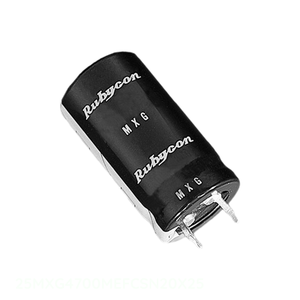 Distribuidor Autorizado 25MXG4700MEFCSN20X25 Condensador de Aluminio 4700uF 20% 25V SNAP TH 4700 uF Condensador de Orificio Pasante - Product Image 1