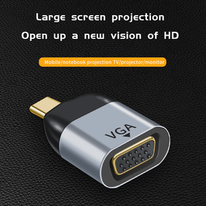 Nhà Sản Xuất Xách Tay Mini HD Video Usb Loại C Để <span class=keywords><strong>Vga</strong></span> Chuyển Đổi Adapter Cho Mac Và Loại C Windows Máy Tính Xách Tay Android Tablet Điện Thoại - Product Image 5