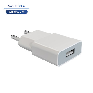 Envío Rápido, <span class=keywords><strong>Cargador</strong></span> USB A de 5W para la UE, Mini <span class=keywords><strong>Adaptador</strong></span> de Corriente de Pared, <span class=keywords><strong>Cargador</strong></span> de 5V 1A para <span class=keywords><strong>iPhone</strong></span> Antes de la Serie <span class=keywords><strong>11</strong></span>, <span class=keywords><strong>Auriculares</strong></span>, Reloj Inteligente, Ventilador - Product Image 1
