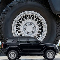 Jantes en alliage usiné argenté à motif treillis 22x12 pouces 8x170 pour Chevrolet Silverado GMC Sierra, sur mesure, pour un look de camion de spectacle