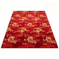 Tapis de banquet en polyester ignifuge pour entreprises de travaux publics, motif personnalisé, échantillon gratuit, longue bande, approvisionnement en gros