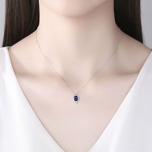 Conjunto de Joyería Nupcial con Circonita de Corte Ovalado, Plata 925 con Baño de Rodio, Collar, Aretes y Anillo, Estilo Clásico - Product Image 5