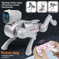 Chien robot multifonctionnel à intelligence artificielle avec reconnaissance vocale, contrôle par application, émission sonore, évitement des collisions - Thème Thanksgiving