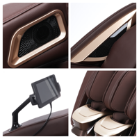 Fauteuil de massage corporel complet à mécanisme 4D avec écran LCD 7 pouces, jambes séparées, rouleaux de massage des pieds, commande vocale et massage par airbag à ions négatifs