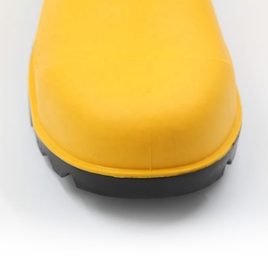 مكافحة زلة ثقب الصيد رخيصة جزمة للرجال سلامة العمل العمل للماء الساخن بيع للجنسين عالية كعب أحذية برقبة عالية مقاومة للمطر من البلاستيك/ بوت مقاوم للمطر من البلاستيك - Product Image 4