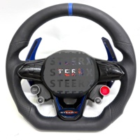 Volant en fibre de carbone Volkswagen Golf R pour MK8 Passat CC Tiguan Arteon Upgrade