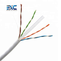 Kabel Ethernet LAN Cat6 UTP Tembaga Murni CCA 1000ft Roll 23AWG Cat 6 305m Box Harga Murah dengan Logo OEM Pabrik EXC