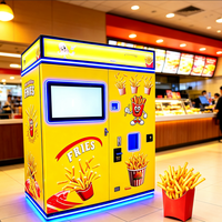 Distributeur automatique de frites commerciales en libre-service avec écran tactile pour centre commercial