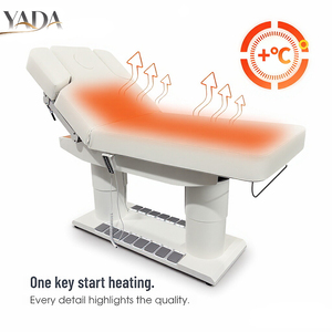 <span class=keywords><strong>Lit</strong></span> de beauté avec fonction chauffante, cadre métallique robuste, <span class=keywords><strong>lit</strong></span> de massage avec porte-serviettes pour maquillage permanent - Product Image 1