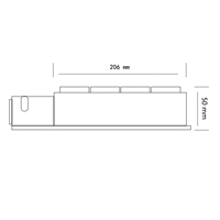Prise d'extension industrielle étanche basse tension IP54 R-212-4 220V/250V 16A Prise EU Petite prise